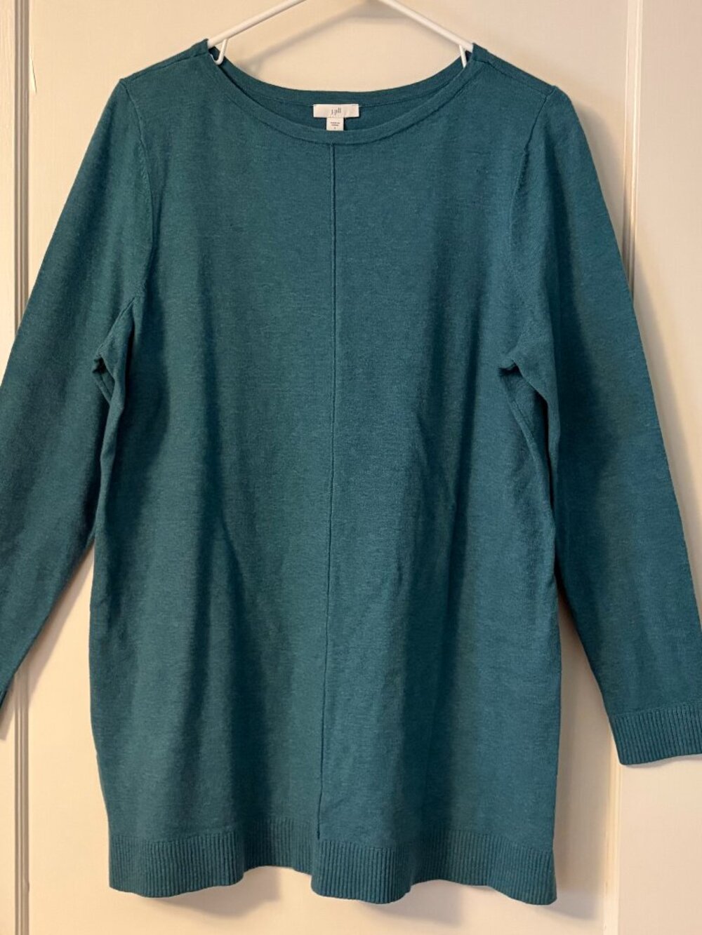 J Jill lightweight tunic sweater teal size large NWT minimalist